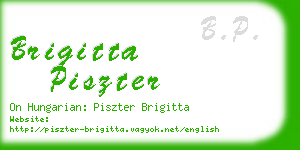 brigitta piszter business card